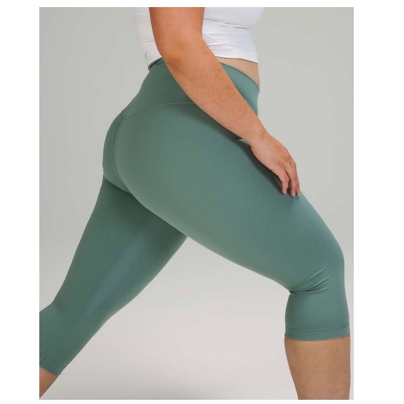 Lululemon 2021 Align High Rise Crop 17" Leggings Tidewater Teal Size 6, W6BHIS - Picture 16 of 16